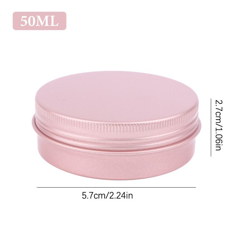 5-180ml Cream Jar Tin Cosmetic Lip Balm Containers Nail Derocation Crafts Pot Refillable Bottle Screw Thread Empty Candles Box