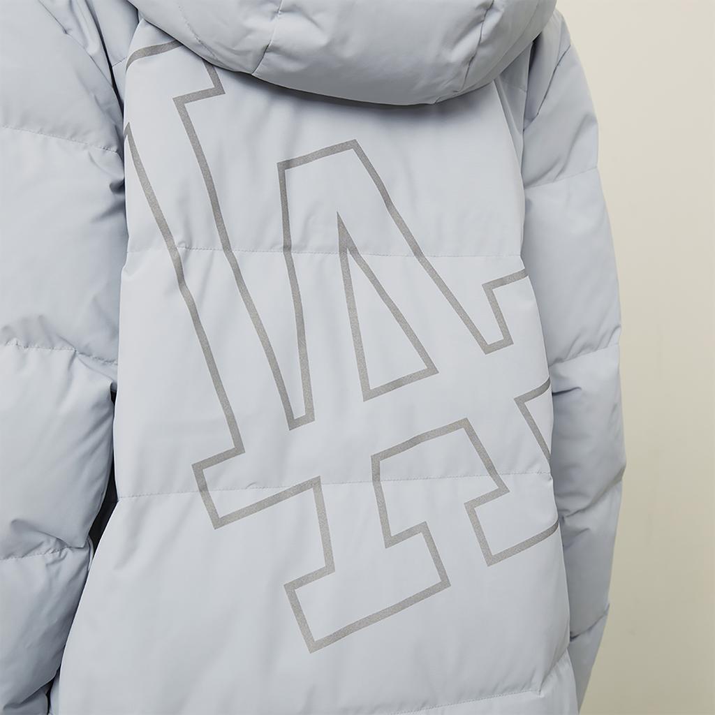 New MLB Los Angeles Dodgers Basic Collection FW24 Down Jacket Unisex Light Gray 3ADJB1646-07GRL