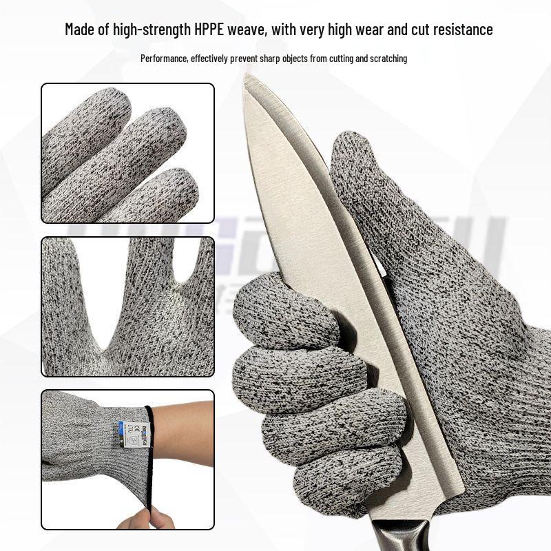 Level 5 Cut-Resistant HPPE Work Gloves