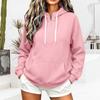 Women's Half Zip Hooded Sweatshirt Loose Fit Long Sleeve Color Casual Pullover