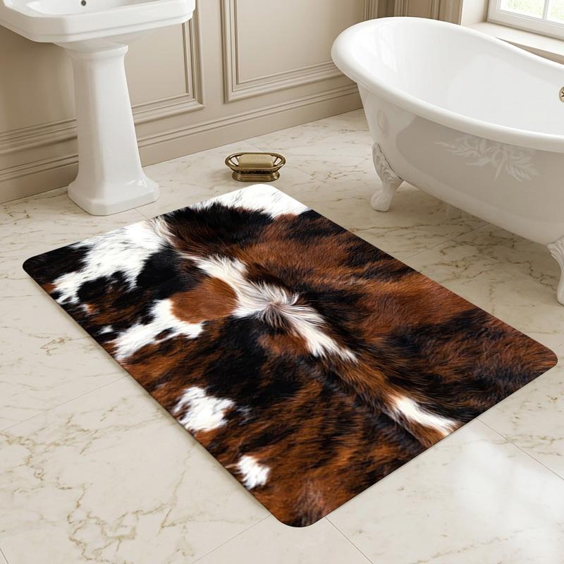 Cowhide Rug Living Room Nonslip Area Rug Soft Carpet For Bedroom Game Playroom Sofa Office Home Decor Doormat Christmas Gift C9261240