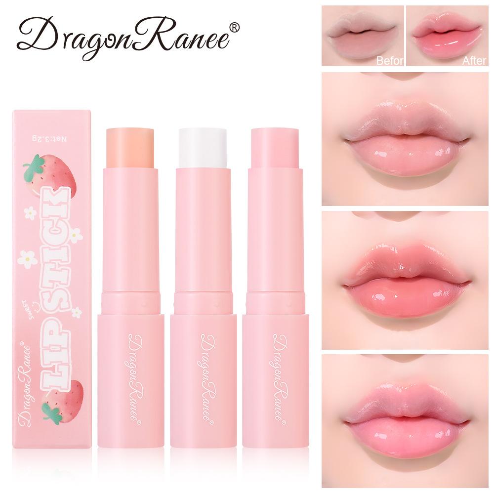 Dragon Ranee Strawberry Tinted Lip Balm - Moisturizing, Color-Changing, Hydrating