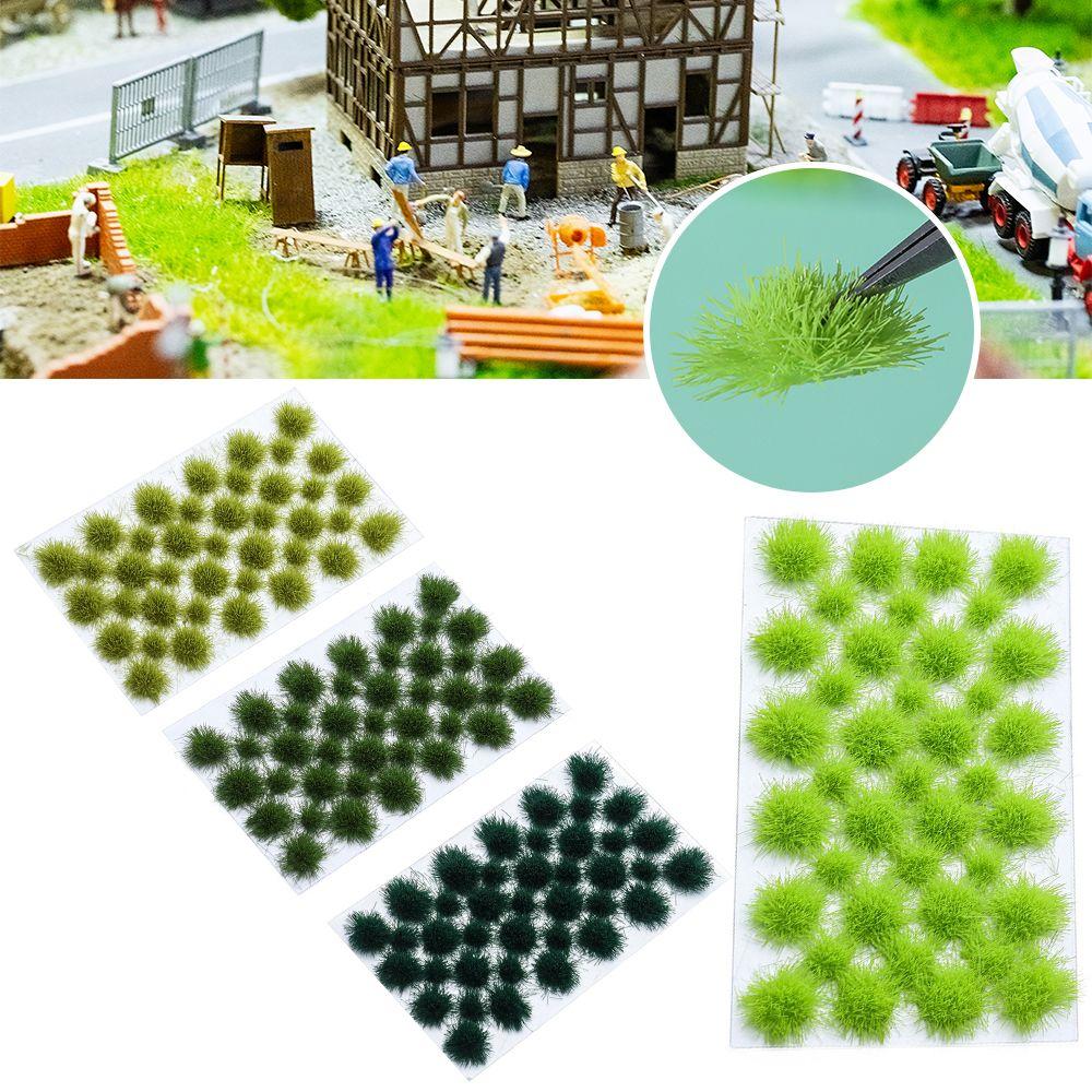 39PCS Wargaming Micro Landscape Railway Wild Wargame Model Scenery Modeling Artificial Grass Cluster Static Grass Tuft