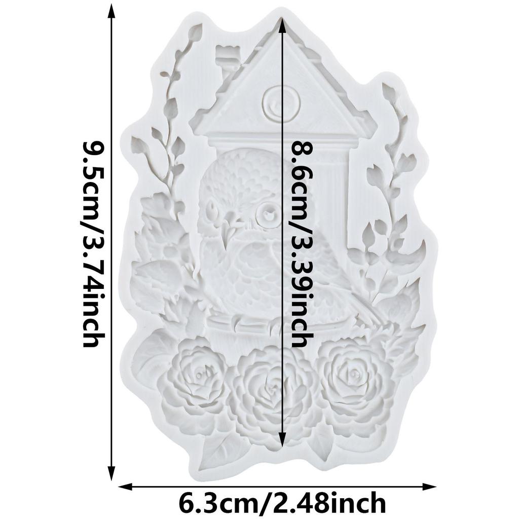 Owls Bird Silicone Molds Owls Fondant Mold Cake Decorating Tools Cupcake Topper Candy Chocolate Gumpaste Mold