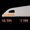 POWERTOOTH HAND SAW 55CM, 7 TPI - FS-1062916