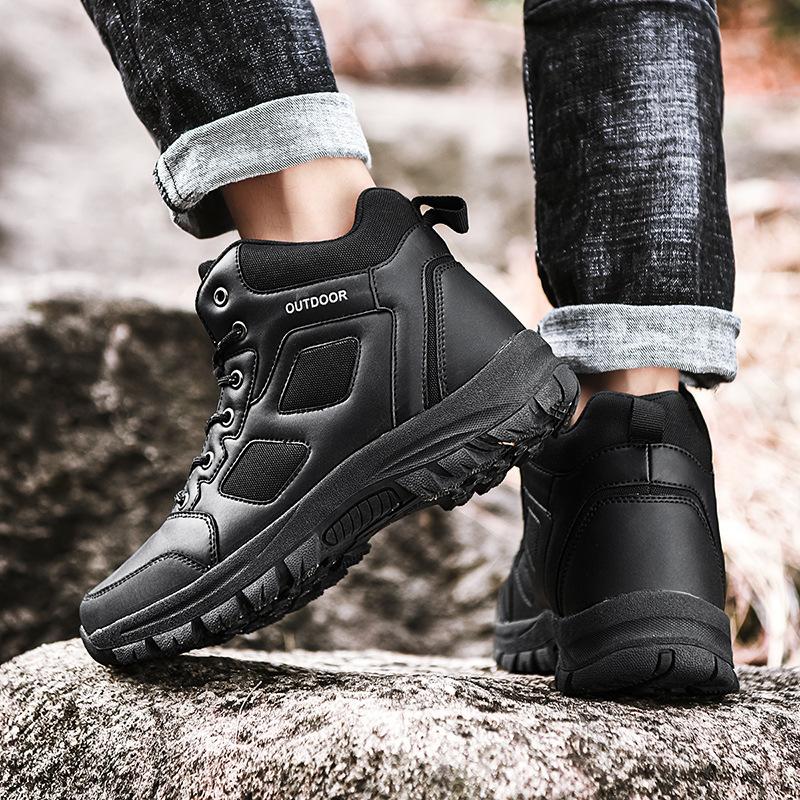 New men's outdoor casual shoes platform hiking shoes short boots snow boots fashion mountain boots sports shoes