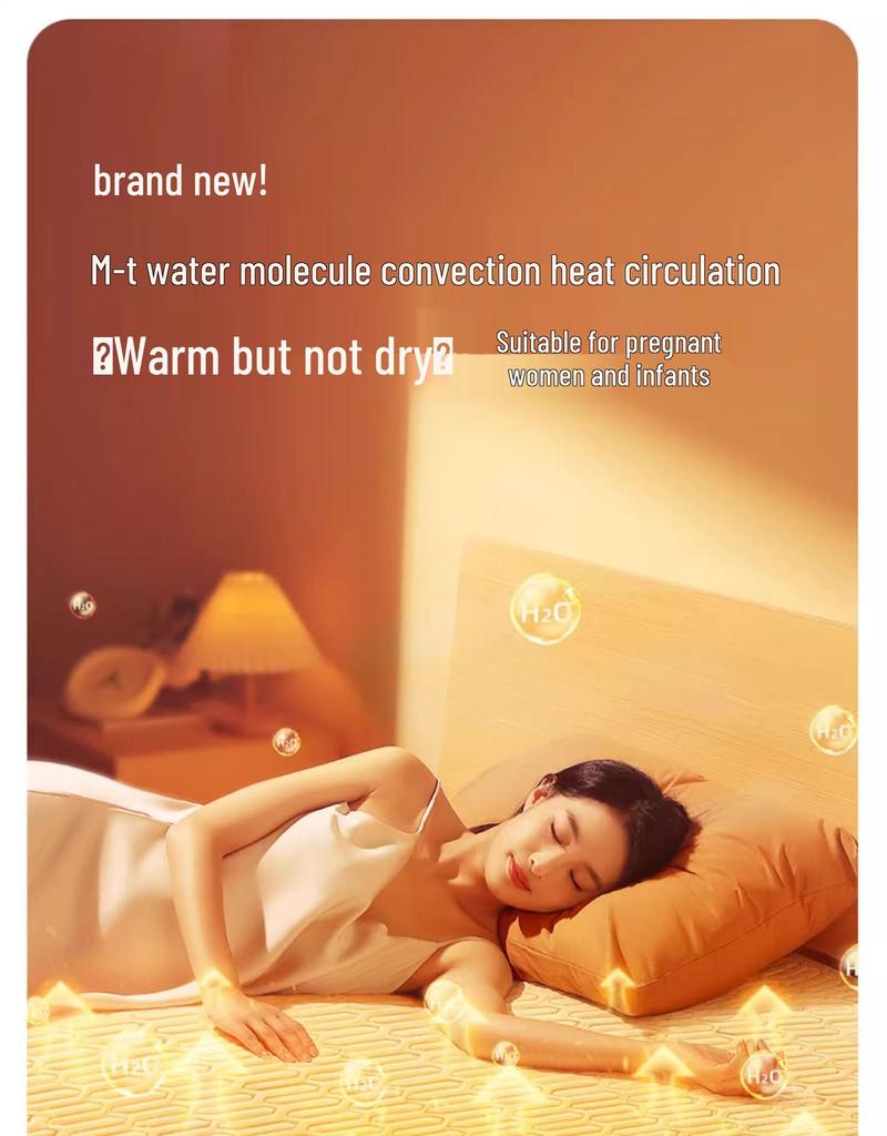 2025 Water-Heated Dual Control Electric Blanket Mat for Home