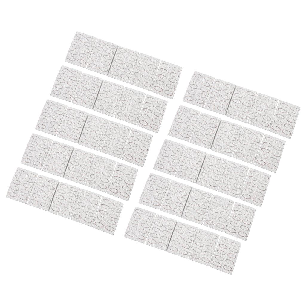 10 Bags 100 Grit Steel Pusher Sandpaper Self Adhesive Dead Skin Removal Nail Cuticle Pusher Sand Sheet