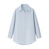 Light-Sensitive Oxygen Wear French Lazy Style Loose and Simple Pure Color Cotton and Linen Shirt + Straight-leg Loose Pants Two-piece Set