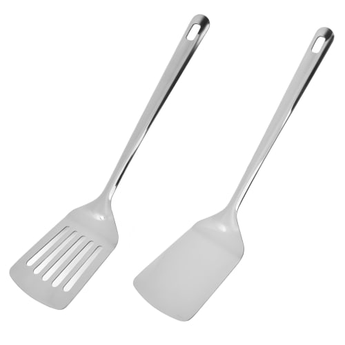 

Kasanidika Spatula, Turner, Wok Spatula, Stainless Steel, Dishwasher Safe, 31.5cm, Silver