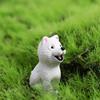Creative DIY Mini Resin Puppy Statue Figurines Animal Miniature Cake Decoration Dog Ornament
