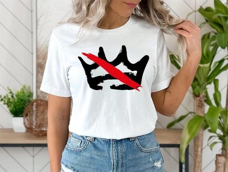 No Kings in America Shirt, Crown No Kings Shirt S-5XL Q8911 L