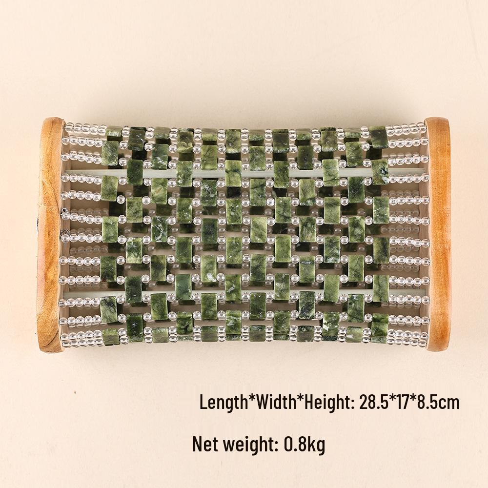 Xiuyan Jade Kühlkissen - Natürlich schweißresistent, atmungsaktiv und mit hohlem Design für Halswirbelstütze und Sommerkomfort.