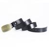 Snakeskin Cowhide Belt Accessories Black Coffee Two-Color Belt Fashion Belt