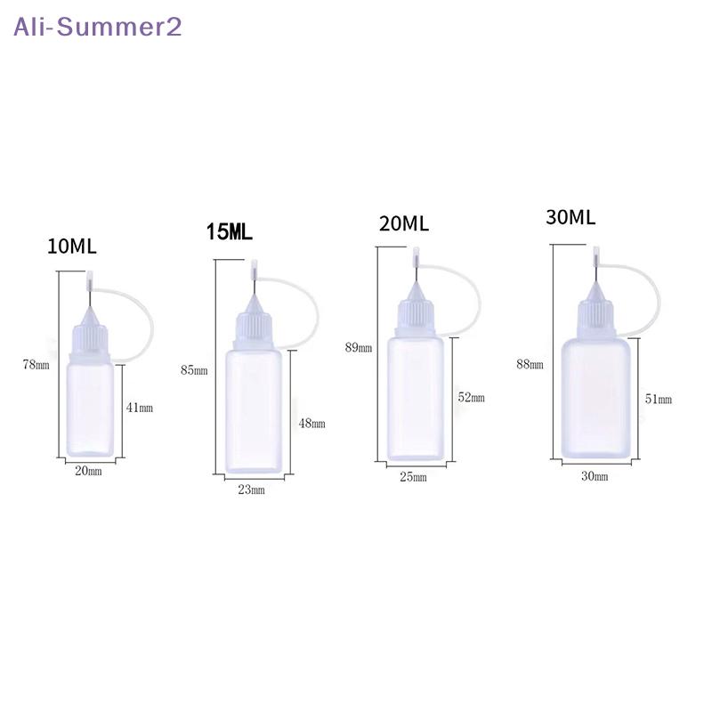{Summer2} DIY Quilling Tool Empty Needle Tip Glue Bottle With Cap Liquid Dropper Containers With Silicone Rings For Crafting