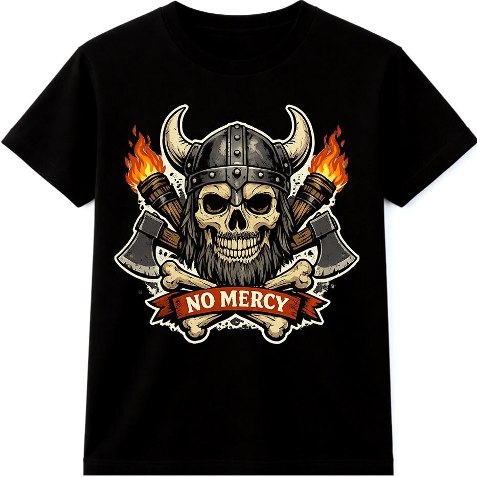 Viking Skull T-Shirt Norse Warrior Valhalla Helmet Axe Tattoo Gift Graphic Tee S разноцветный