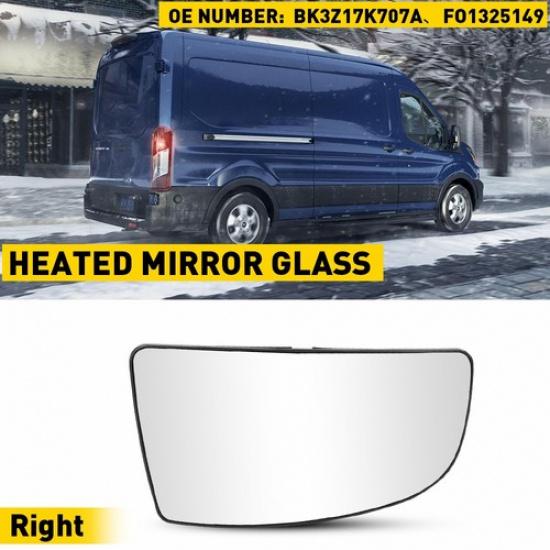 Fit Ford 2015-22 Transit-350 FO1324149 Right RH Side Rearview Mirror Glass Lower