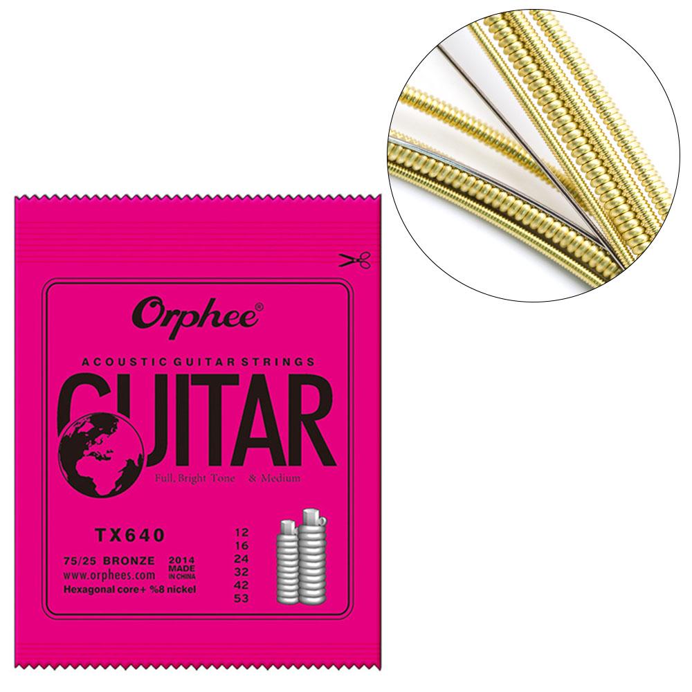 (Survivor) Acoustic Guitar String Hexagonal Core Bright Tone Guitar