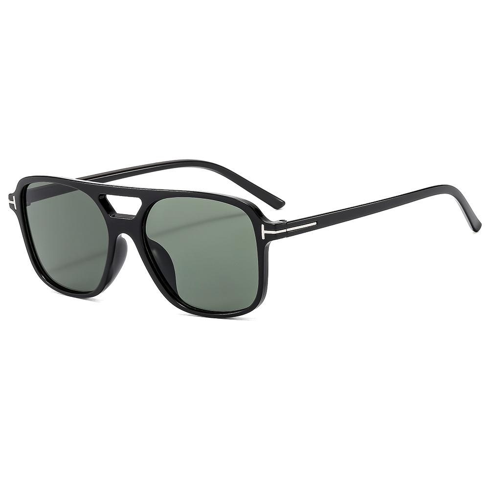 Vintage Oversized Sunglasses Women Retro Brand Big Frame Sun Glasses Female Black Yellow Ins Style Square Glasses