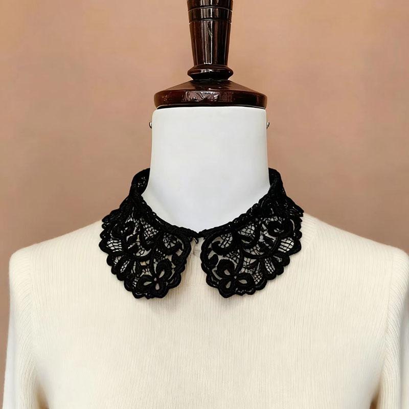Perfect Match Female Necklace Embroidered Shirt Detachable Collars For Womens Removable Sweater Blouse Fake Collar Ties Girls Fuax Cols