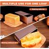 Rectangle  Loaf Pan with Sliding Lid for Sourdough Bread Making Includes Dough Scraper and Cutter Ideal for Holiday Baking
