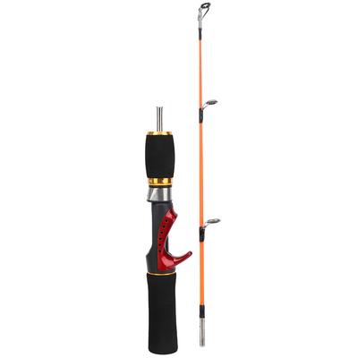 52cm Ice Fishing Rod Pole Two Sections Three Guide Ring FRP Fiber Material Accessory
