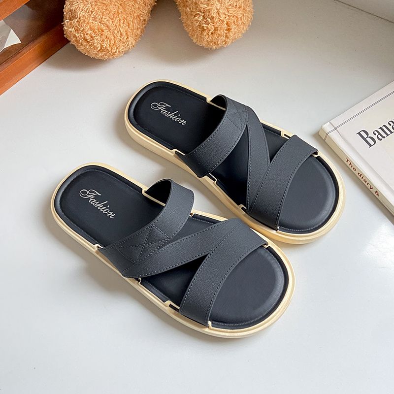 Fashion Bedroom Sandals Flat Shoes for Women Junior Green Bathroom Woman Slippers Wholesale 2024 Luxury Slides Comfortable and Elegan 39
