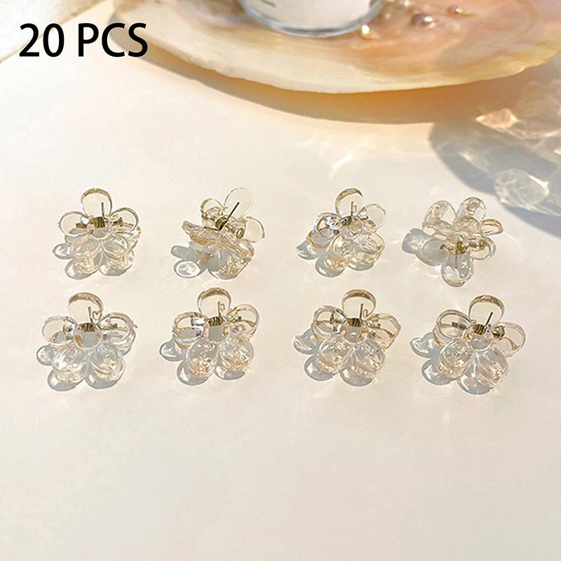 

20 шт. милые мини-заколки для волос с цветком, нежные заколки для женщин и девочек, милые универсальные заколки для волос, аксессуары для волос, подарки