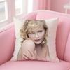 KKirsten Dunst Cushion Cover Pillow Case Soft Friendly Fabric  Concealed Zipper