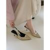 High Heels Pointed-toe Elegant Flip-flops Fairy Shoes New Style Single Shoes