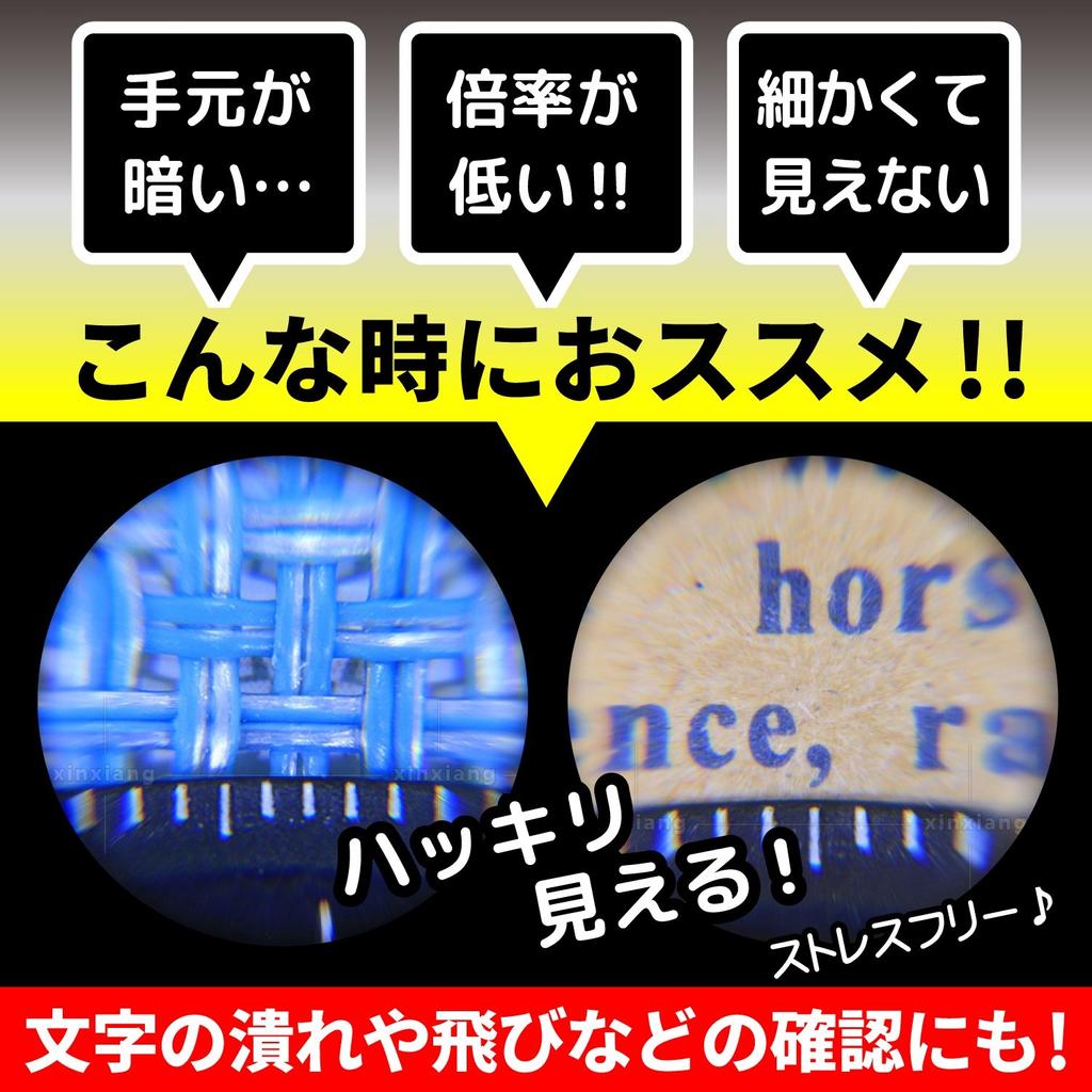 Phoenix Kleine gestreifte Lupe zum Korrekturlesen und Korrekturlesen Arbeit Fall enthalten Laufzeit Garantie 45 Lupe Lupe [15x] Skala/LED