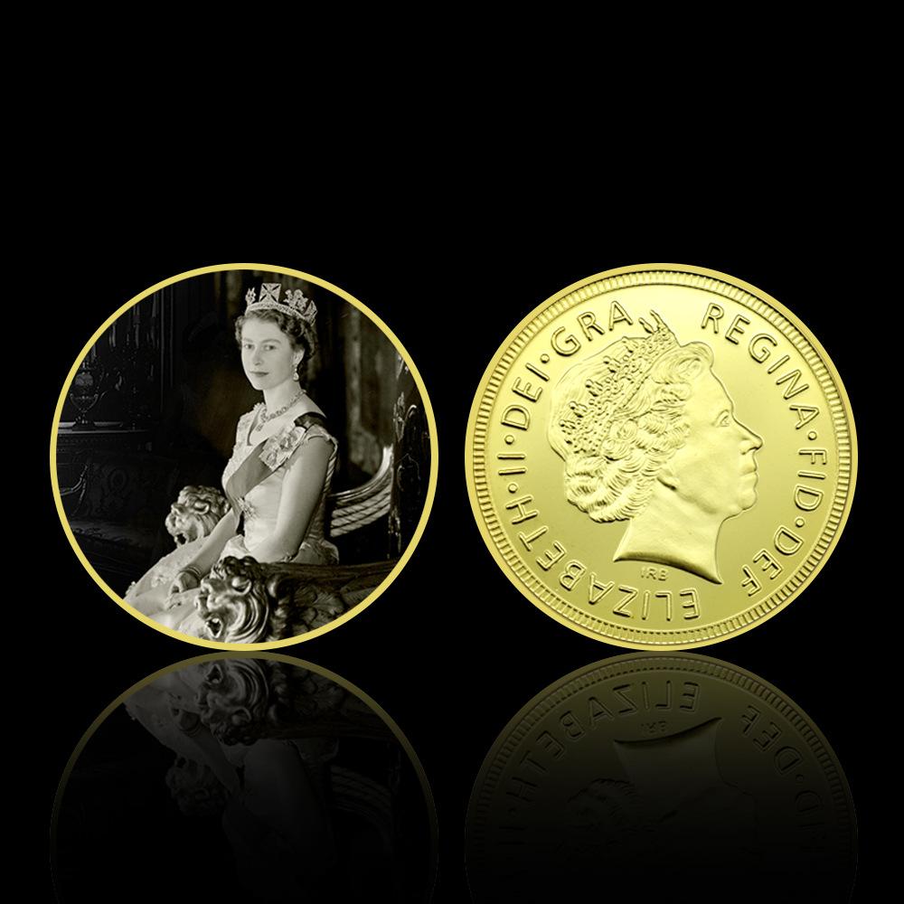 Queen Elizabeth commemorative coins, 10 pieces, Elizabeth commemorative coins for various age groups, family collection