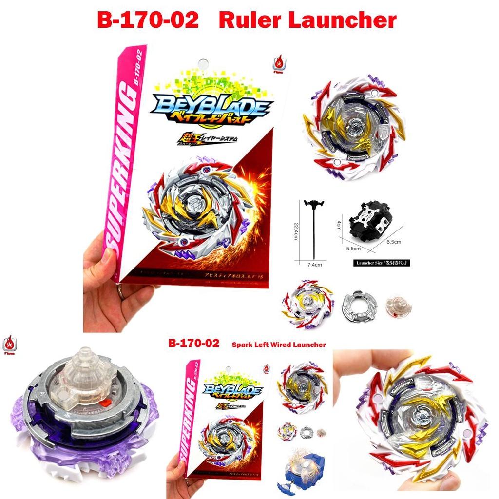 Superking Beyblade Burst B170 02 Abyss Diabolos 5 Fusion 1s Spark Launcher