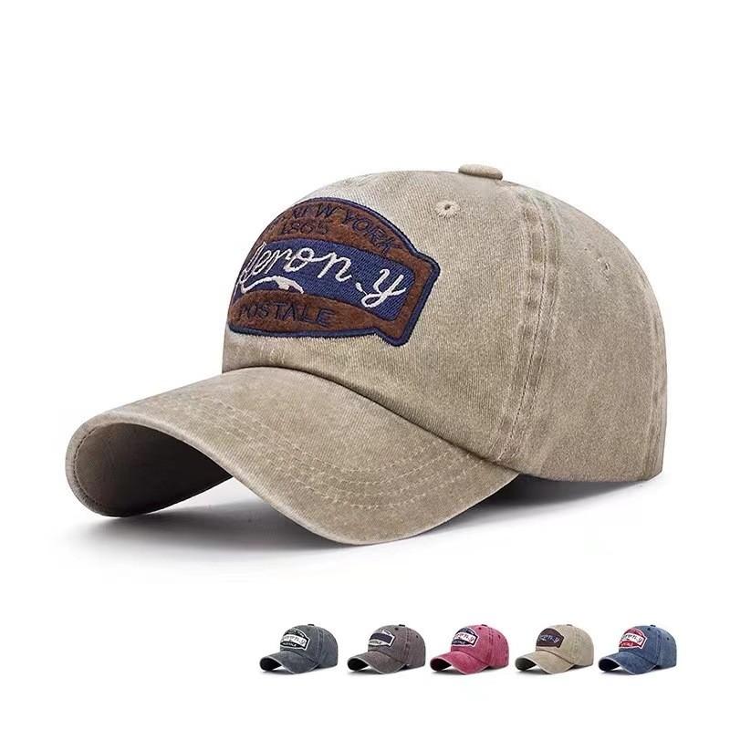 Stylish Korean Cotton Washed Baseball Cap For Men Women With Adjustable Size Sun Protection Features