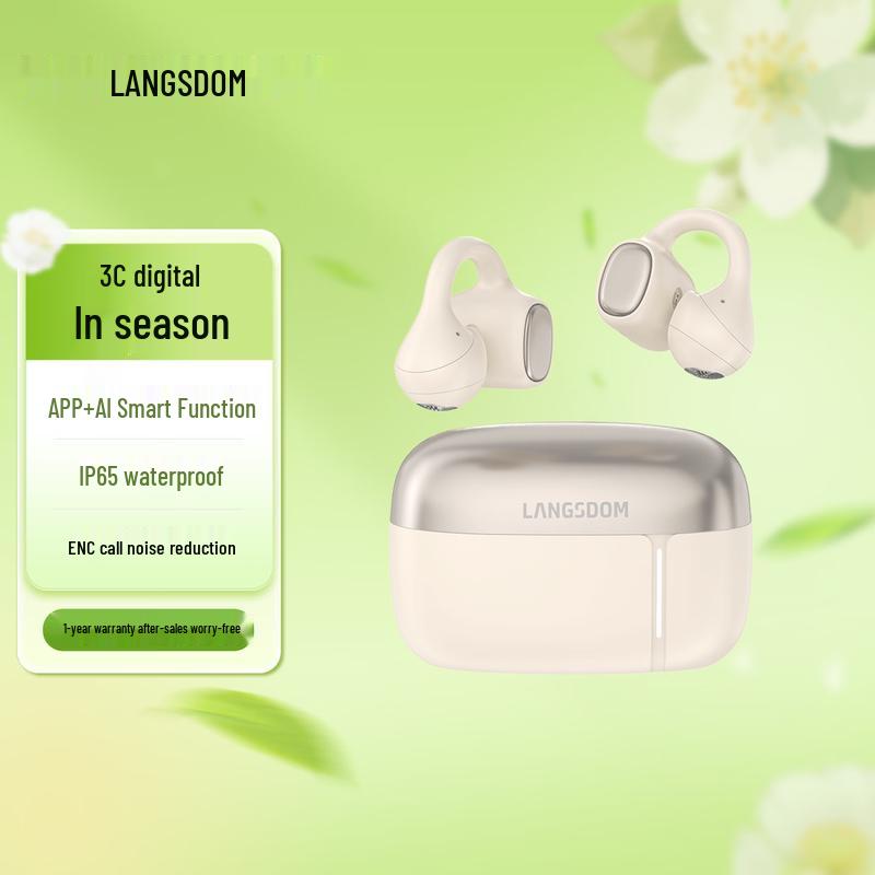 Lanston AirSoulMix Open-Ear Clip-on Sports True Wireless Earbuds