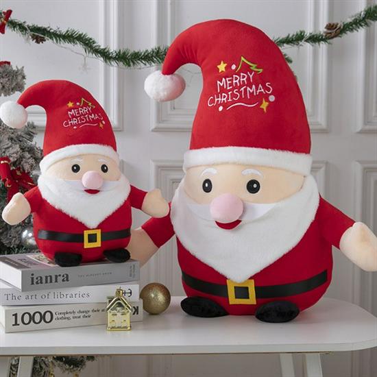 Santa Claus Red Short Plush Unisex Bear Doll