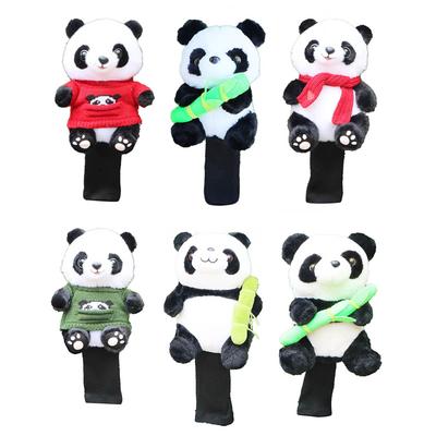 Niedliche Panda Golfschlägerhauben Lustige Plüschtier Driver/Fairway Schutz Headcover Golfzubehör