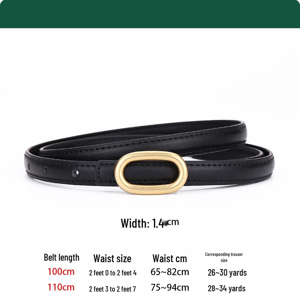 Women's Fashionable Cowhide Waist Belt - High-End, Versatile Accessory