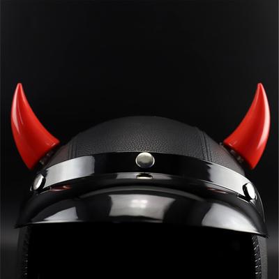 2Pcs Rubber Devil Horn for Motorcycle Helmet Outdoor Sport Devil's Horns Corner Helmet Decoration Black Green Pink White Blue