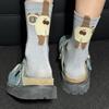 1 Paar Druck Bequem Mehrteilig Hautfreundlich Cartoon Warm Tier Ei Socken Leichtes Gefühl Bunt Niedlich Täglich Atmungsaktiv