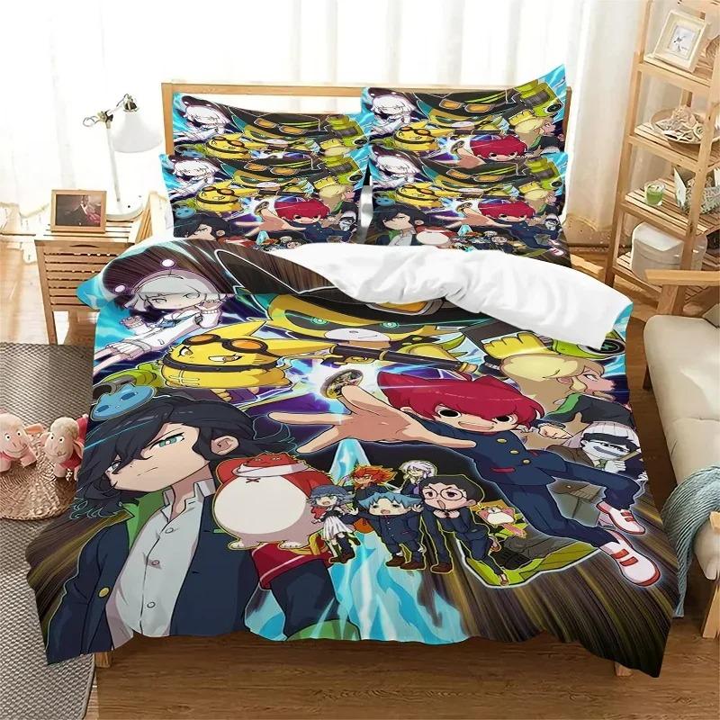 Cartoon Yo-Kai Watch Duvet Cover Bedding Set  Adult Boy Girl Bedroom Decoration Children Gift Single Double Size