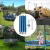 Trampoline Poles Replacement Trampoline 6-16Ft Safety Enclosure Pole Straight Tube Replacement Part with Screw Foam Canopy
