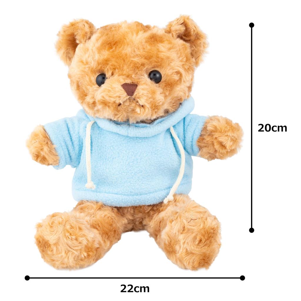 And3 Fluffy Bear Light 847059 Q-FLA Hoodie, Blue,