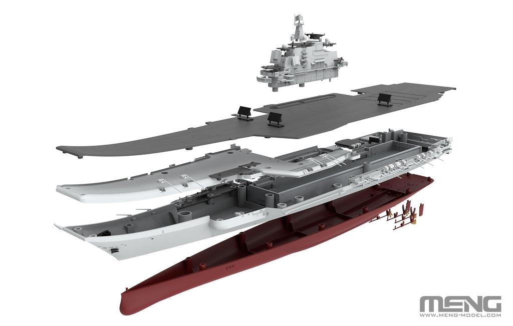Meng Model Chinese Navy Aircraft Carrier Liaoning Plastic Model MPS010 1/700 (Ship)