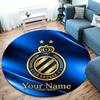 Club Brugge KV Custom Name Round Area Rug,Carpet Rug for Living Room Bedroom Sofa Playroom Decor,Non-slip Floor Mat