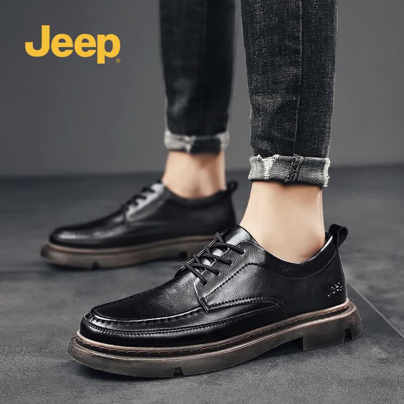 Jeep Men s Business Casual Leather Shoes 38
