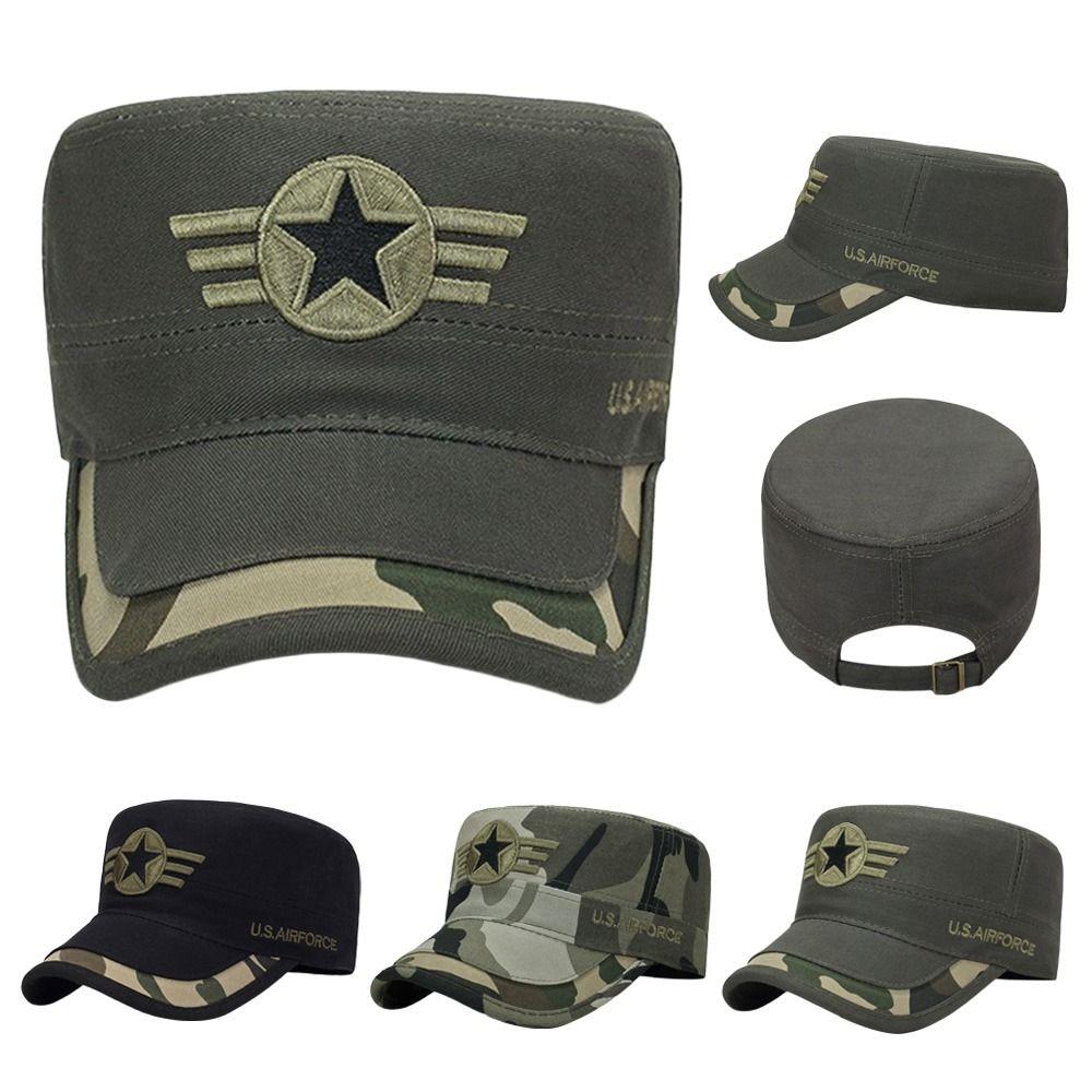 Men Cotton Hat Adjustable Breathable Baseball Cap Casual Cadet Hat
