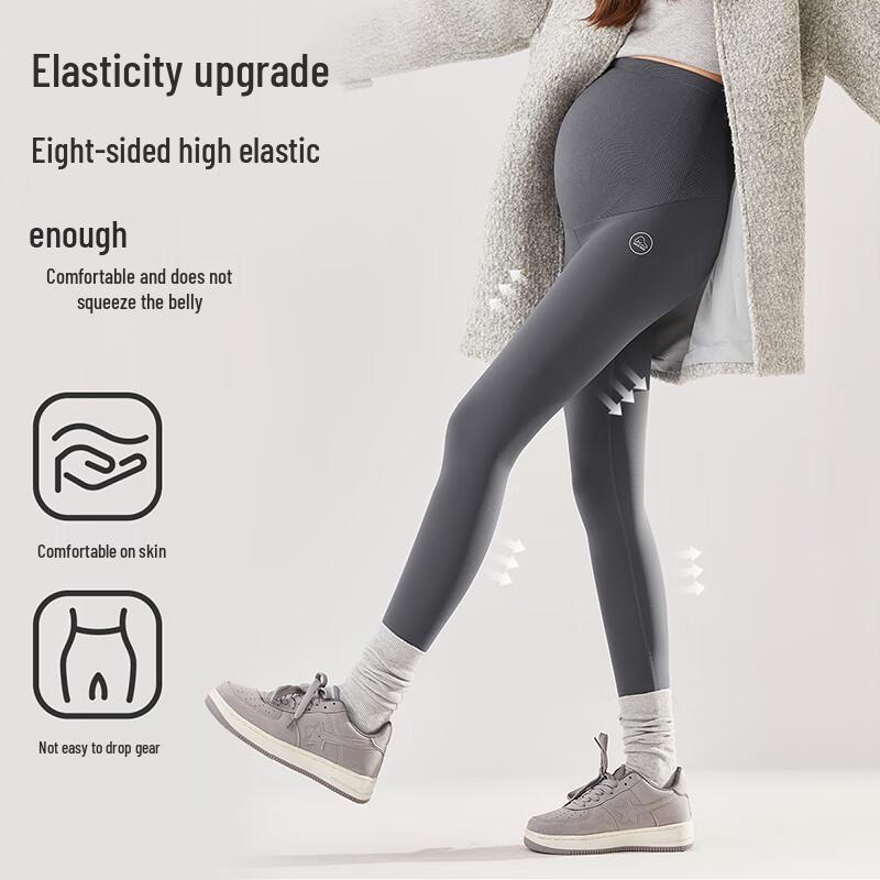 Xueqiman Maternity Tummy Support Shark Leggings