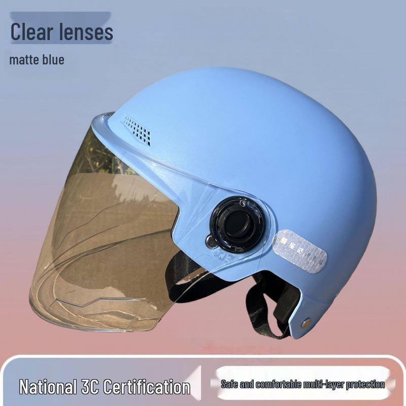 3C Certified Lightweight Electric Bike Helmet for Men & Women - Summer Sun Protection Half Helmet