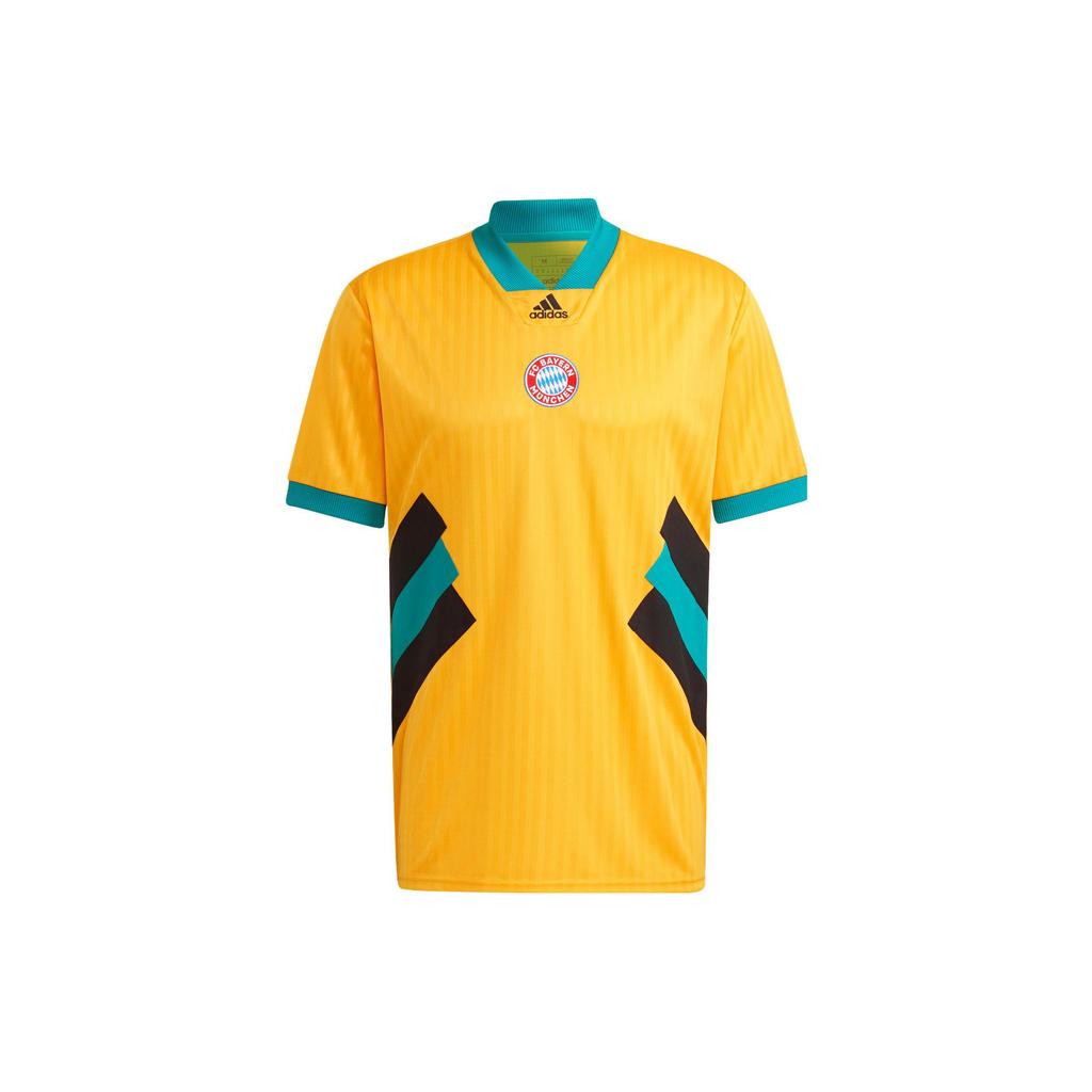 New Adidas SS23 Soccer Jerseys Men's Semi Fluorescent Gold HT8833